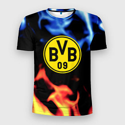 Футболка спортивная мужская Borussia fire storm steel, цвет: 3D-принт