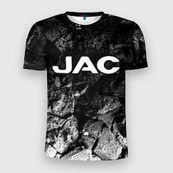 Футболка спортивная мужская JAC black graphite, цвет: 3D-принт