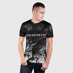 Футболка спортивная мужская Leicester City black graphite, цвет: 3D-принт — фото 2