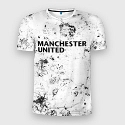 Футболка спортивная мужская Manchester United dirty ice, цвет: 3D-принт