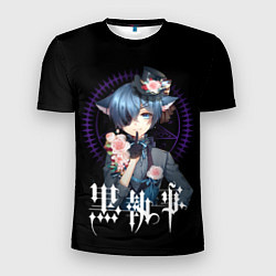 Футболка спортивная мужская Граф Сиэль Фантомхайв Тёмный дворецкий, цвет: 3D-принт