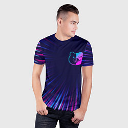 Футболка спортивная мужская Danganronpa neon blast lines, цвет: 3D-принт — фото 2