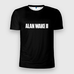 Футболка спортивная мужская Alan Wake 2 logo game, цвет: 3D-принт