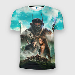 Футболка спортивная мужская Постер планета обезьян, цвет: 3D-принт