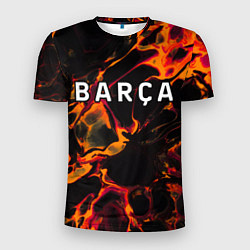Футболка спортивная мужская Barcelona red lava, цвет: 3D-принт