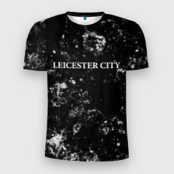 Футболка спортивная мужская Leicester City black ice, цвет: 3D-принт