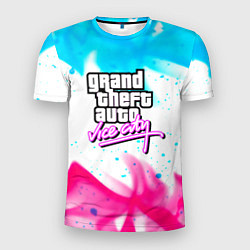 Футболка спортивная мужская GTA neon flame, цвет: 3D-принт
