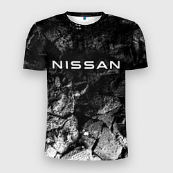 Футболка спортивная мужская Nissan black graphite, цвет: 3D-принт