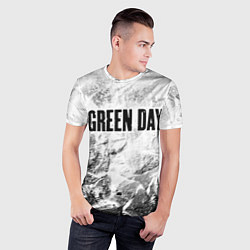 Футболка спортивная мужская Green Day white graphite, цвет: 3D-принт — фото 2