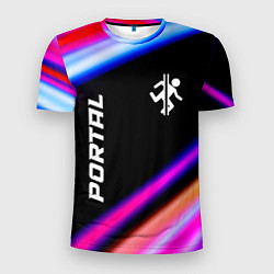 Мужская спорт-футболка Portal fast light neon stripes