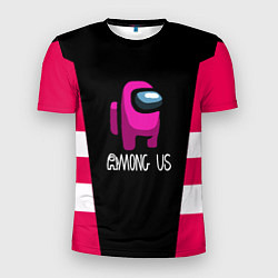 Футболка спортивная мужская Among us geometry pink, цвет: 3D-принт