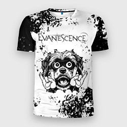 Футболка спортивная мужская Evanescence - рок пес, цвет: 3D-принт