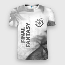 Мужская спорт-футболка Final Fantasy - white gradient вертикально