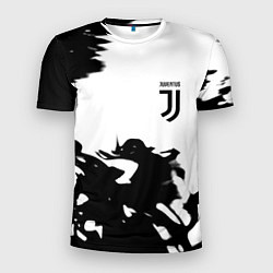 Мужская спорт-футболка Juventus smoke black fire