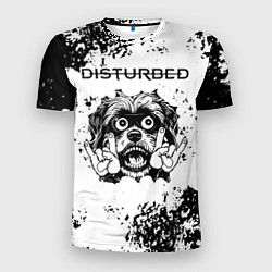 Футболка спортивная мужская Disturbed - рок пес, цвет: 3D-принт