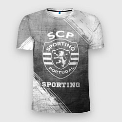 Футболка спортивная мужская Sporting - grey gradient, цвет: 3D-принт