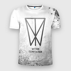 Футболка спортивная мужская Within Temptation - white gradient, цвет: 3D-принт