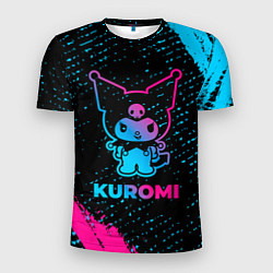 Футболка спортивная мужская Kuromi - neon gradient, цвет: 3D-принт