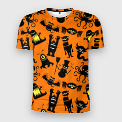 Мужская спорт-футболка Монстры хэллоуина