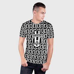 Футболка спортивная мужская Juventus fc pattern, цвет: 3D-принт — фото 2