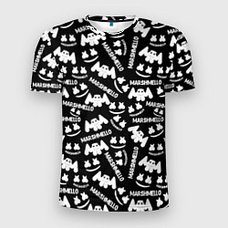 Футболка спортивная мужская Marshmello pattern music, цвет: 3D-принт