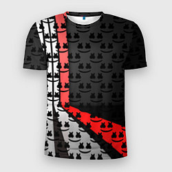 Мужская спорт-футболка Marshmello pattern