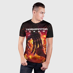 Футболка спортивная мужская Терминатор зеро постер, цвет: 3D-принт — фото 2