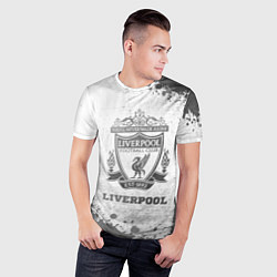 Футболка спортивная мужская Liverpool - white gradient, цвет: 3D-принт — фото 2