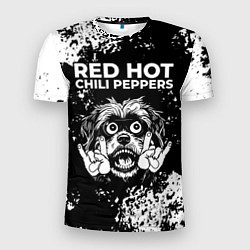 Футболка спортивная мужская Red Hot Chili Peppers рок пес, цвет: 3D-принт