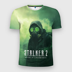 Футболка спортивная мужская Stalker 2 сердце Чернобыля, цвет: 3D-принт