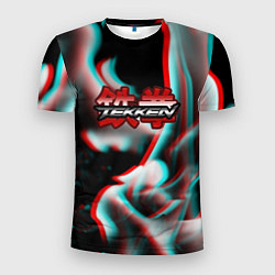 Мужская спорт-футболка Tekken fire glitch