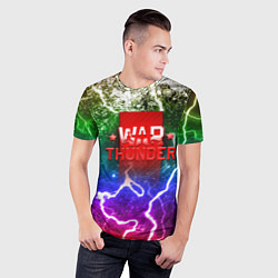 Футболка спортивная мужская Wartunder неоновые брызги красок, цвет: 3D-принт — фото 2