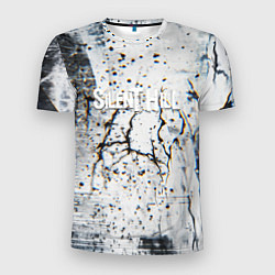 Мужская спорт-футболка Silenthill текстура глитч