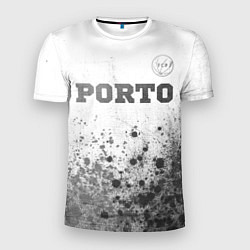 Футболка спортивная мужская Porto - white gradient посередине, цвет: 3D-принт