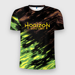 Мужская спорт-футболка Horizon: Zero Dawn краски