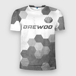 Футболка спортивная мужская Daewoo - white gradient посередине, цвет: 3D-принт