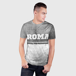 Футболка спортивная мужская Roma - grey gradient посередине, цвет: 3D-принт — фото 2