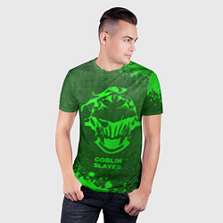 Футболка спортивная мужская Goblin Slayer - green gradient, цвет: 3D-принт — фото 2