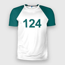 Футболка спортивная мужская Игра в кальмара 124, цвет: 3D-принт