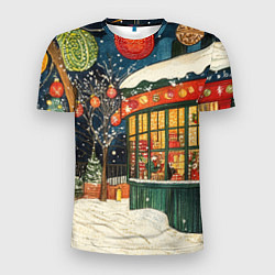 Мужская спорт-футболка Праздничная атмосфера кафе