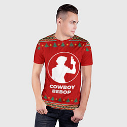 Футболка спортивная мужская Cowboy Bebop new year, цвет: 3D-принт — фото 2