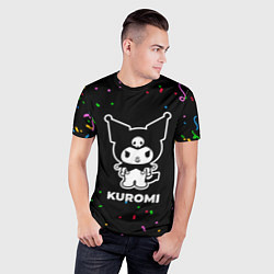 Футболка спортивная мужская Kuromi конфети, цвет: 3D-принт — фото 2