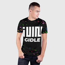 Футболка спортивная мужская Gidle конфети, цвет: 3D-принт — фото 2