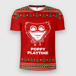 Футболка спортивная мужская Poppy Playtime new year, цвет: 3D-принт