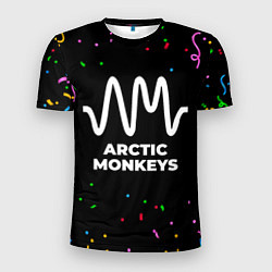 Футболка спортивная мужская Arctic Monkeys конфети, цвет: 3D-принт