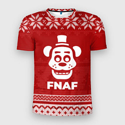 Футболка спортивная мужская Новогодний FNAF, цвет: 3D-принт
