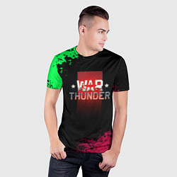 Футболка спортивная мужская Вартандер брызги красок, цвет: 3D-принт — фото 2