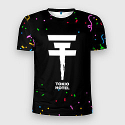 Футболка спортивная мужская Tokio Hotel конфети, цвет: 3D-принт