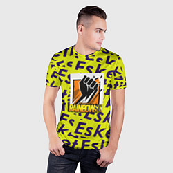 Футболка спортивная мужская Rainbow six pattern rap, цвет: 3D-принт — фото 2
