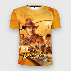 Футболка спортивная мужская Персонажи Indiana Jones and the great circle, цвет: 3D-принт